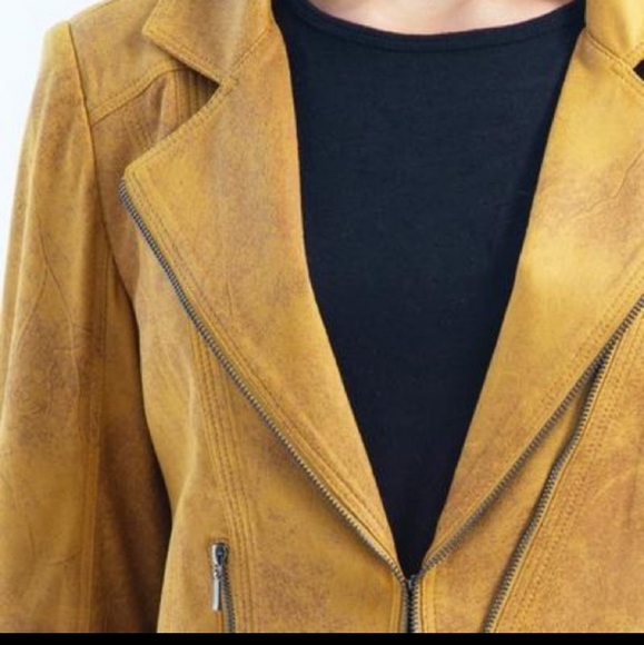 BNWT Charlie B faux suede moto jacket - Picture 4 of 6